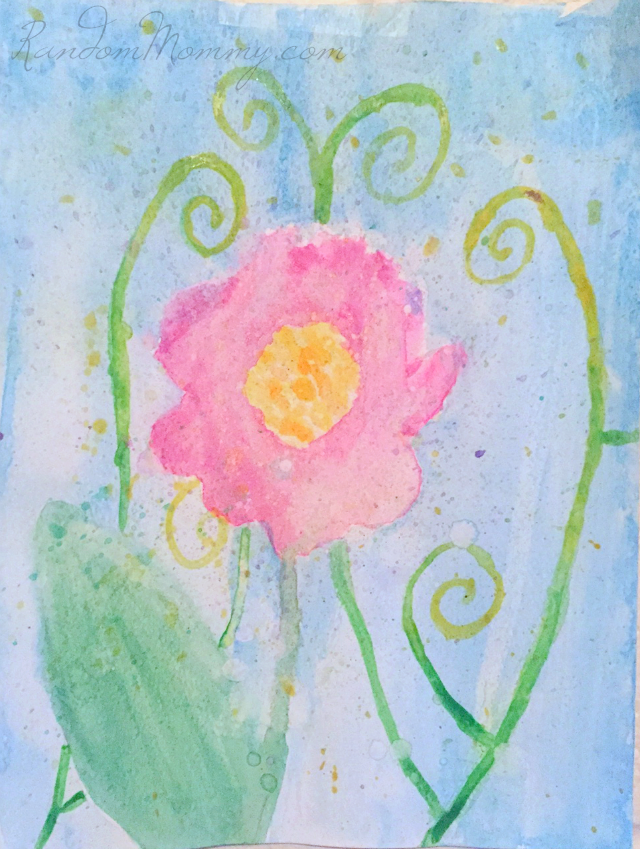 Watercolor Flower Painting by @randommommy1